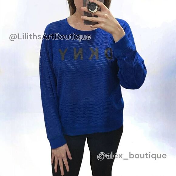 Dkny Tops - DKNY Sport Allover Mesh Sweatshirt(I002)-Size S for Women